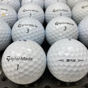 Q297【人気】TaylorMade テーラーメイド ツアープリファード TP5 2019年モデル ホワイト 18個【B級ランク】【ロストボール】の画像1