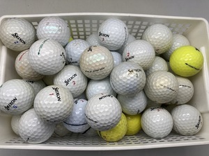 【激安 K45 送料無料】【C級】SRIXON スリクソン シリーズ・年代・カラー混合 　62個【ロストボール】