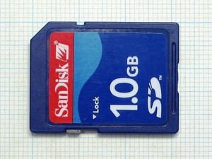 *SanDisk SD memory card 1GB used * postage 63 jpy ~