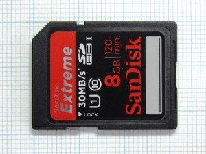 ★SanDisk ＳＤＨＣ メモリーカード ８GB 中古★送料６３円～ 