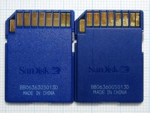 ★SanDisk ＳＤメモリーカード １ＧＢ ２枚 中古★送料６３円～_画像2