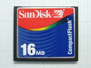 *SanDisk CompactFlash 16MB used * postage 63 jpy ~