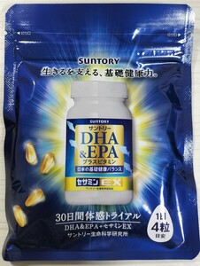 ☆新品・未開封☆サントリー DHA＆EPA＋セサミンEX 30日分 120粒 賞味期限2026年2月まで