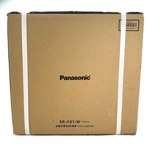 KA★1円〜 【未使用品】 Panasonic パナソニック 炊飯器 自動計量 IH 0.36L 2.0合炊き SR-AX1-W ホワイト スマートフォン連携