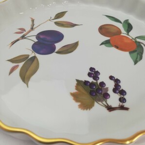 KA★1円～ 中古 保管品 ROYAL WORCESTER ロイヤルウースター イヴシャムゴールド グラタン皿/タルト皿の画像5