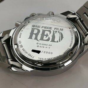 KA★1円～ 中古品 SEIKO セイコー ワンピース FILM RED公開記念 7T92-HCR0 2000点限定 動作確認済み 稼働品 箱付きの画像9