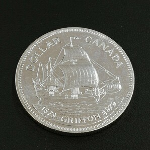 KA★1円～ 保管品 カナダ 銀貨 1ドル 在位25周年 カルガリー グリフォン 4枚 まとめ セットの画像9
