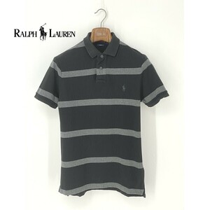 A7907/美品 春夏 POLO RALPH LAUREN ポロ・ラルフローレン コットン ボーダー 半袖 Tシャツ ポロシャツ カットソー M程 バイカラー/メンズ