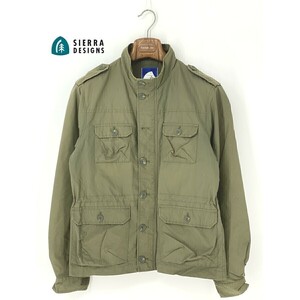 A8142/ Vintage 90s spring summer SIERRA DESIGNS Sierra Design cotton 60/40 m65 military panama mint jacket blouson M khaki / men's 
