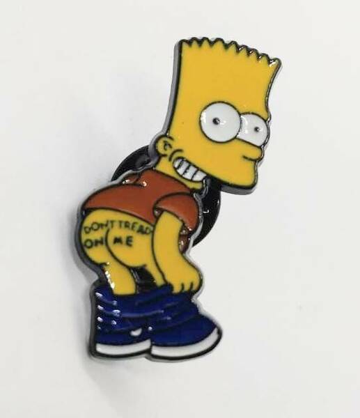 送料無料　ザ・シンプソンズ　The Simpsons　尻　ピンブローチ　ピンズ　PINS　バッジ　バッヂ　アメリカン雑貨　スマアク