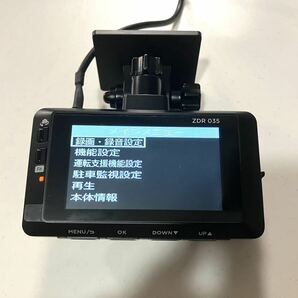 2 美品 ZDR 035 コムテック COMTEC 前後2カメラドライブレコーダー の画像3