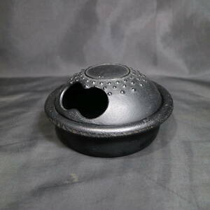 南部鉄器 約0.8kg 灰皿 入れ物 雑貨 鉄器 岩鋳 金属工芸 ビンテージ
