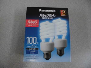 Panasonic lamp type fluorescent lamp pa look ball EFD25ED/20E F2/2T 100 shape E26 clasp cool color 2 piece insertion 