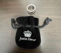 Justin Davis 925リング クラウン 王冠 　袋　保証書　付き_画像6