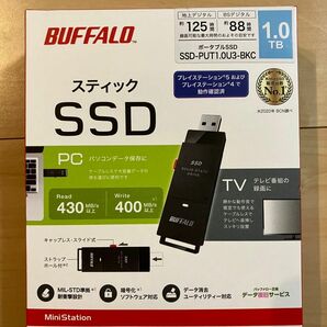 【新品未開封】外付けSSD 1TB BUFFALO SSD-PUT1.0U3-BKC