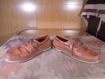 ■Allen Edmonds■Eastportモカシンシューズ茶US9.5EEE■27.5cmデッキシューズ_画像1