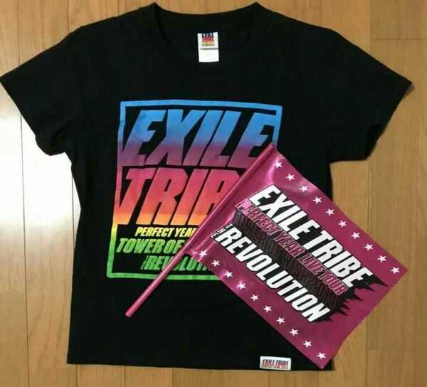 EXILE TRIBE PERFECT YEAR LIVE TOUR TOWER OF WISH 2014 ～THE REVOLUTION～◆TシャツXS◆フラッグ・CDおまけ付き