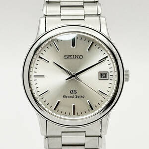 美品 稼働 Grand Seiko グランドセイコー 8Jクォーツ SBGF013 8J56-7000 シャンパンゴールド文字盤 シルバー ドレスウォッチ 薄型