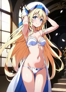 2A080 woman god .gob rinse re year A4 art poster illustration same person beautiful young lady fan art anime AI/A4 same person beautiful young lady sexy 