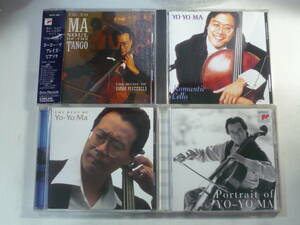 レ　CD4枚セット■ヨーヨー・マ　YO-YO MA　プレイズ・ピアノソラ/ROMANTIC CELLO/THE BEST OF YO-YO MA/PORTRAIT OF YO-YO MA　中古