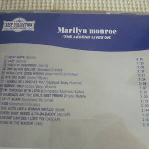 CD《マリリン・モンロー/ザ・レジェンド・リブス・オン》中古の画像3