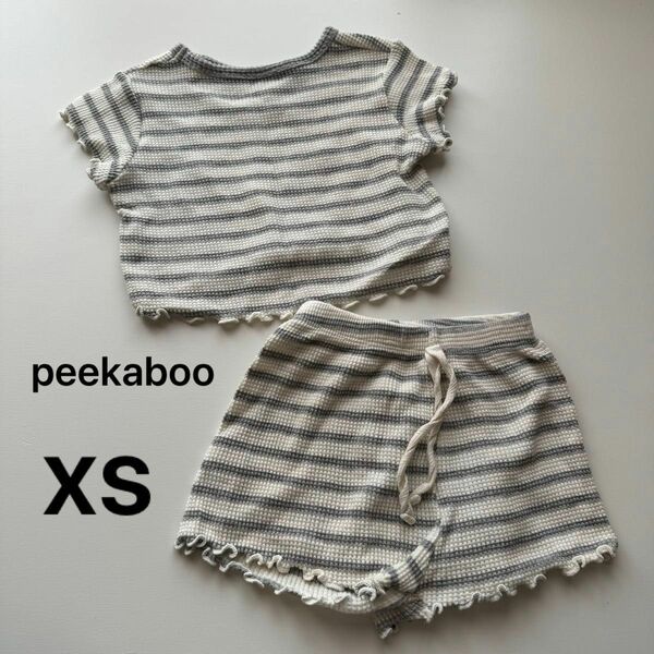 peekaboo 半袖 セットアップ 韓国ブランド xs