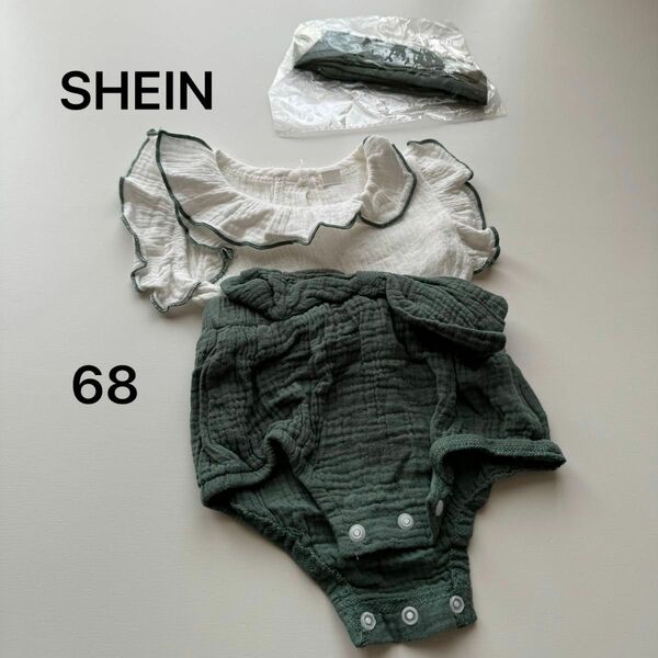 SHEIN シーイン ベビー ロンパース 68 半袖