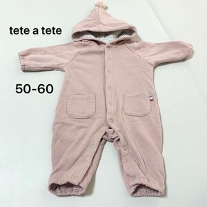 小人カバーオール バースデー birthday tete a tete テータテート 50-60 あったか