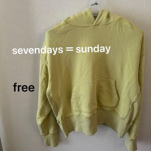 sevendays sunday ライム パーカー レディース free セブンデイズサンデイ