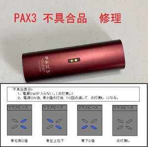 PAX2/PAX3 不具合品　修理　電源ｓｗ部フレキ交換他　BB109