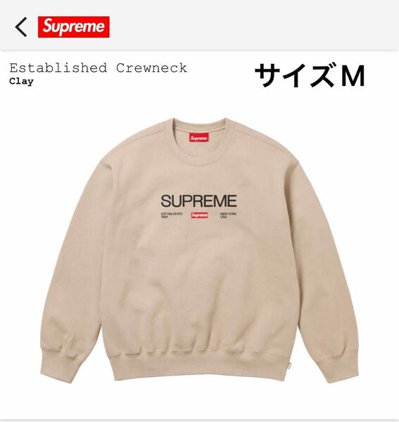 Supreme Established Crewneck "Clay"