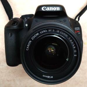 ◇ 美品 キヤノン Canon EOS Kiss X5 デジタル一眼レフカメラ EF-S 18-55mm 1:3.5-5.6 IS II 充電器 取説書 収納バッグ付き ◇の画像3