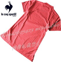■新品【le coq sportif GOLF】ルコックゴルフ EXc高速DRY 吸汗速乾 高機能 千鳥柄 モックシャツ■OR/LL(XL)_画像3