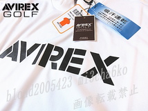 ■新品【AVIREX GOLF】アヴィレックス ゴルフ 吸汗速乾 衿刺繍ロゴ モックネック半袖シャツ■WH/L_画像5