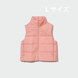 ユニクロ　UNIQLO パフテックベスト　ウォームパデッド　ピンク　Ｌ　未使用