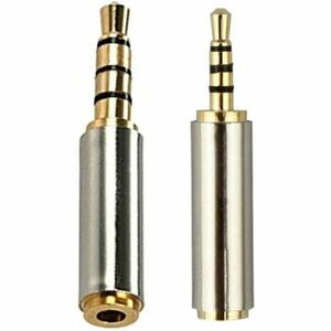  gilding terminal 2.5mm male 3.5mm female 3.5mm male 2.5mm female audio conversion plug 2 pcs set 