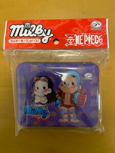 新品未開封品　ONE PIECE ミルキー缶　ニコロビン　フランキー　ペコちゃん　不二家