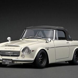 【限定70台】IG2708 1/18 ignition model DATSUN Fairlady 2000 (SR311) White With Engine イグニッションモデル ダットサン フェレディの画像2