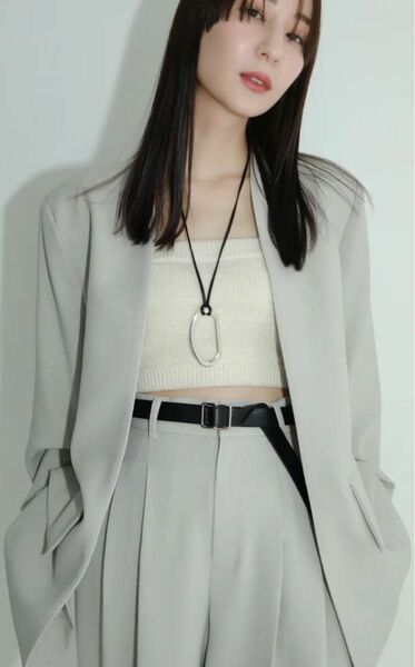 【louren】no collar over jacket