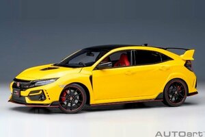 AUTOart 1/18 2021年モデル ホンダ Honda Civic Type R FK8 2021 リミテッドエディション サンライトイエローIII