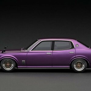 Ignition Model IG3171 イグニションモデル 1/18 ミニカー レジン プロポーションモデル Nissan Bluebird U 2000GTX (G610) パープルメタの画像3