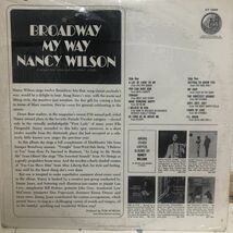 ◎シュリンク付美品◎Nancy Wilson/BROADWAY-MY WAY【1963/US盤/LP】_画像2