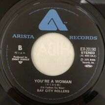 ○Bay City Rollers/DEDICATION//YOU'RE A WOMAN【1976/JPN盤/７inch】_画像4