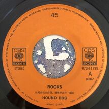 ■Hound Dog/ROCKS//LONG WAY HOME【1986/JPN盤/7inch】_画像3