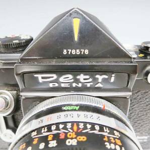 ◆(EG) 動作未確認 PETRI PENTA V2 一眼レフ フィルムカメラ 箱 説明書 カメラケース レンズカバー付き 写真 撮影 機材 昭和レトロの画像6