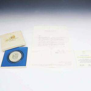 ◆(EG) Republic of Panama 20 BALBOAS バルボア銀貨 パナマ共和国 1973年 silver シルバー 重さ 約130ｇ 保存箱付き プルーフコイン 硬貨の画像1