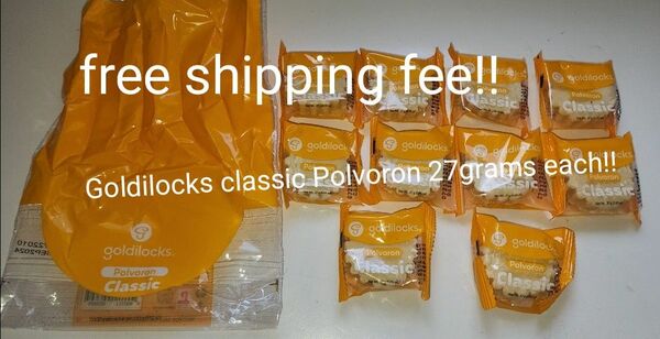 Goldilocks classic Polvoron 27grams each 10pcs