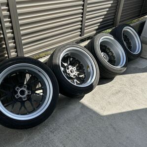 BBS RS-GT 18×8J +40 18x9J +45 ダイヤモンドブラック×シルバーダイヤカット DB-SDC 114.3 5H 225/45R18 245/40R18の画像3