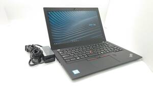 【良品】Lenovo ThinkPad X280 20KE-S0PC00 12.5型 Core i5-8350U 1.7GHz メモリ8GB ストレージSSD256GB カメラ Wi-Fi 動作品