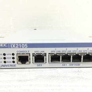 ◇【10台セット】NEC UNIVERGE IX2105 VPN対応 高速アクセスルーター ケーブル付属 動作品の画像2